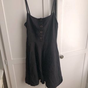 Black summer cotton dress